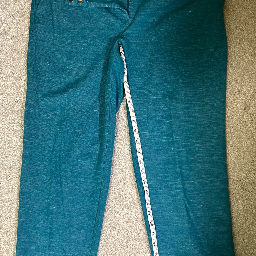 LOFT Teal Straight Leg Pants